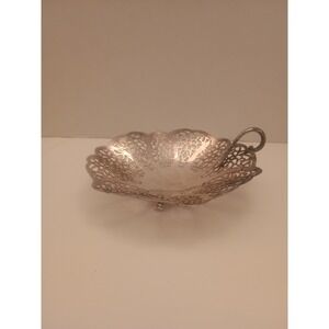 Vintage Lovelace International Silver Co 1425 Silver Plated 6" Candy Dish Bowl